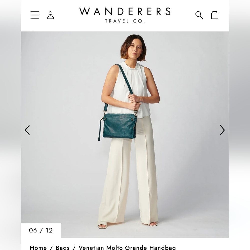 Wanderers Venetian Molto Grande Handbag - Azzurra